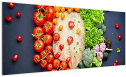 Mivali Tablou - Masa plină cu legume, dintr-o bucată 100x40 cm (V022283V10040)