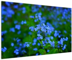 Mivali Tablou cu flori albastre, dintr-o bucată 120x80 cm (V020377V12080)
