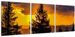 Mivali Tablou - coniferi, din trei bucăți 90x30 cm (V020674V9030)
