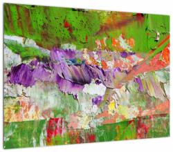 Mivali Tablou pe sticlă cu abstracție - pictura, dintr-o bucată 70x50 cm pe sticlă (V021290V7050GD)