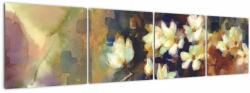 Mivali Tablou - Magnolii albe, pictură, din patru bucăți 160x40 cm (V022946V16040)