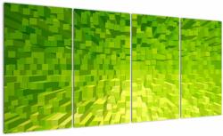 Mivali Tabloul cuburilor galbenverzui, din patru bucăți 160x80 cm (V020057V16080)