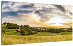 Mivali Tablou pe sticlă cu peisaj, dintr-o bucată 100x50 cm pe sticlă (V021246V10050GD)