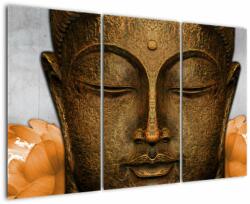 Mivali Tablou cu statuie cu detaliu a feței, din trei bucăți 120x80 cm (V021963V120803PCS)