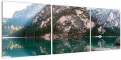 Mivali Tablou cu lac montan, din trei bucăți 120x40 cm (V020951V12040)