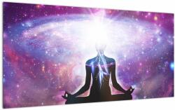 Mivali Tablou pe sticlă - Conexiune cu univers, dintr-o bucată 100x50 cm pe sticlă (V022925V10050GD)