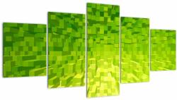 Mivali Tabloul cuburilor galbenverzui, din cinci bucăți 150x80 cm (V020057V150805PCS)