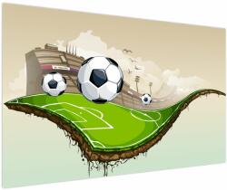 Mivali Tablou - Teren de fotbal, dintr-o bucată 150x100 cm (V023515V150100)