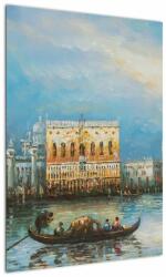 Mivali Tablou - Gondola care trece prin Veneția, pictură în ulei, dintr-o bucată 50x70 cm (V023323V5070)