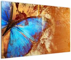 Mivali Tablou - Fluture albastru, dintr-o bucată 120x80 cm (V022831V12080)