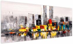 Mivali Tablou -Pictura orașului, dintr-o bucată 250x125 cm (V022023V250125)