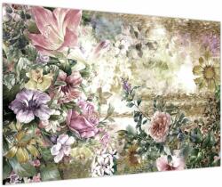 Mivali Tablou - Flori de design, dintr-o bucată 90x60 cm (V023895V9060)