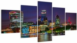Mivali Tablou - Londra seara, din cinci bucăți 150x80 cm (V023356V150805PCS)
