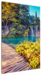 Mivali Tablou - Lacurile Plitvice, Croația, dintr-o bucată 60x90 cm (V022935V6090)