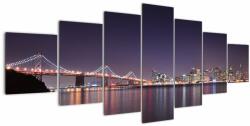 Mivali Tablou cu privirea spre San Francisco, California, din șapte bucăți 210x100 cm (V021342V210100)