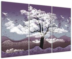 Mivali Tablou - Copac în nori, din trei bucăți 120x80 cm (V022184V120803PCS)