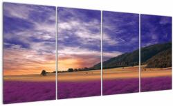 Mivali Tablou cu lunca cu lavandă, din patru bucăți 160x80 cm (V022156V16080)