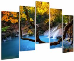 Mivali Tablou - Cascade din Asia, din cinci bucăți 125x90 cm (V022473V12590)