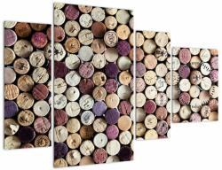 Mivali Tablou - Sezonul vinurilor (cu ceas), din patru bucăți 110x75 cm cu ceas (V023482V11075C)