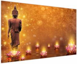 Mivali Tablou - Buddha în sclipici auriu, dintr-o bucată 150x100 cm (V022814V150100)