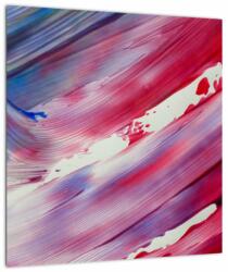 Mivali Tablou pe sticlă - culorile rozalbaste, dintr-o bucată 40x40 cm pe sticlă (V021138V4040GD)
