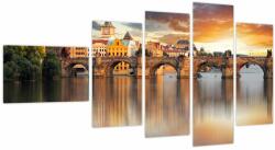 Mivali Tablou - Praga, din cinci bucăți 110x60 cm (V023805V11060)