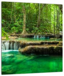 Mivali Tablou - Cascada Erawan din Kanchanaburi, Thailanda, dintr-o bucată 30x30 cm (V023561V3030)
