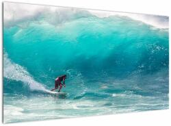 Mivali Tablou - Surfer în valuri, dintr-o bucată 120x70 cm (V022714V12070)