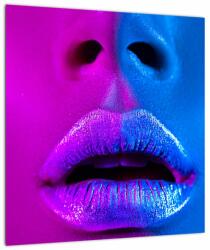 Mivali Tablou - Imaginea buzelor colorate, dintr-o bucată 40x40 cm (V023044V4040)
