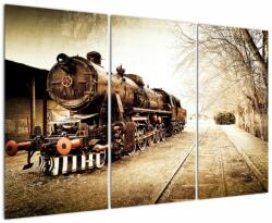 Mivali Tablou - Locomotiva istorică, din trei bucăți 120x80 cm (V021959V120803PCS)