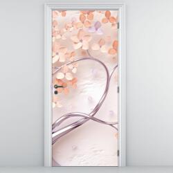 Mivali Fototapet pentru ușă - Florile copacului coral abstract (D021301D95205)