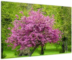 Mivali Tablou cu pom înflorit pe luncă, dintr-o bucată 90x60 cm (V020654V9060)