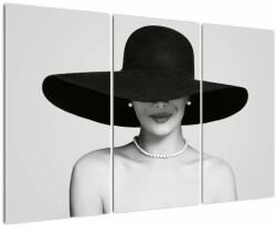 Mivali Tablou - Femeia cu pălărie, din trei bucăți 120x80 cm (V023036V120803PCS)