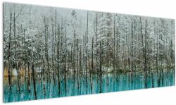 Mivali Tablou - Pescărie turcoaz, Biei, Japonia, dintr-o bucată 145x58 cm (V023163V14558)