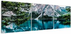 Mivali Tablou - Lac în Alpi, din trei bucăți 150x50 cm (V022552V15050)