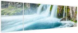 Mivali Tablou - Stânci și cascade, din trei bucăți 170x50 cm (V023760V17050)