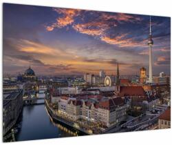 Mivali Tablou - Apus de soare în Berlin, dintr-o bucată 90x60 cm (V022965V9060)
