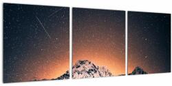 Mivali Tablou cu cerul nocturn cu munți, din trei bucăți 90x30 cm (V021206V9030)