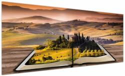 Mivali Tablou cu peisaj în carte, dintr-o bucată 250x125 cm (V020965V250125)