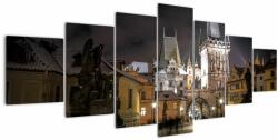 Mivali Tablou cu Poarta de pulbere iluminată, din șapte bucăți 210x100 cm (V020594V210100)