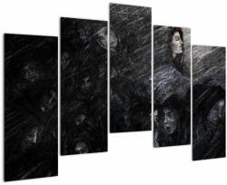 Mivali Tablou - Tristețe și renunțare, din cinci bucăți 125x90 cm (V022011V12590)
