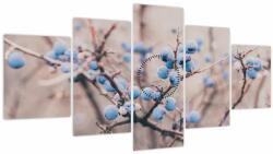 Mivali Tablou cu fructe pe tufiș (cu ceas), din cinci bucăți 150x80 cm cu ceas (V022290V15080C)