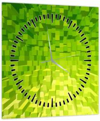 Mivali Tabloul cuburilor galbenverzui (cu ceas), dintr-o bucată 30x30 cm cu ceas (V020057V3030C)