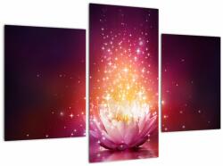 Mivali Tablou cu floare de lotus, din trei bucăți 90x60 cm (V020720V90603PCS)