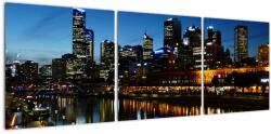 Mivali Tablou cu noaptea în Melbourne, din trei bucăți 120x40 cm (V021506V12040)