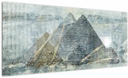 Mivali Tablou - Piramide în filtru albastru, dintr-o bucată 100x40 cm (V023357V10040)