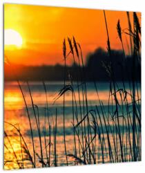 Mivali Tablou - Apus de soare la lac, dintr-o bucată 40x40 cm (V022625V4040)