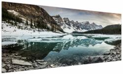 Mivali Tablou - lacul iarna, dintr-o bucată 250x125 cm (V020181V250125)