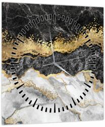 Mivali Tablou - Marmură (cu ceas), dintr-o bucată 30x30 cm cu ceas (V022408V3030C)