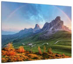Mivali Tablou cu curcupeu deasupra stâncilor, dintr-o bucată 70x50 cm (V022003V7050)